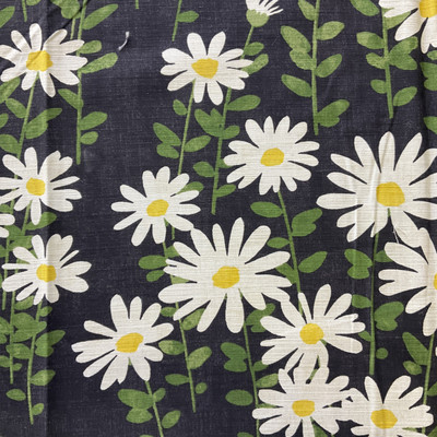 Novogratz Endless Daisies Midsummer Night | Medium Weight Duck Fabric | Home Decor Fabric | 54" Wide