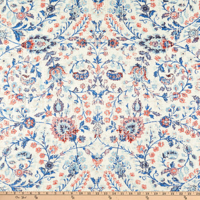 PKL Studio Ancient Arabesque Chenille Lapis | Very Heavyweight Chenille Fabric | Home Decor Fabric | 54" Wide