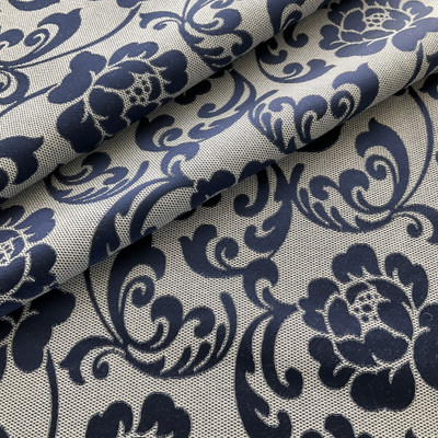 Eroica Astral Meditation Jacquard Navy | Medium Weight Jacquard Fabric | Home Decor Fabric | 58" Wide
