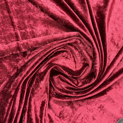 72" Shadow Crushed Velvet Burgundy | Medium/Heavyweight Velvet Fabric | Home Decor Fabric | 72" Wide