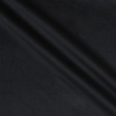 Como High Durability Knit Velvet Black | Medium Weight Velvet Fabric | Home Decor Fabric | 56" Wide