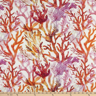 Ocean Terrasol Living Coral Outdoor Acrylic Sunset | Medium/Heavyweight Outdoor Fabric | Home Decor Fabric | 54" Wide