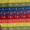 Multi EXCLUSIVE Mister Domestic Love is Love Canvas Pride Stripe Rainbow | Medium Weight Canvas, Quilting Cotton Fabric | Home Decor Fabric | 60" Wide | Pride | LGBTQ+