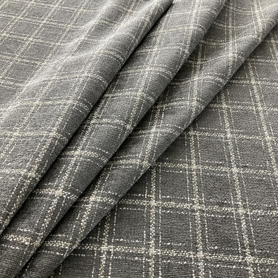 PKL Studio Glendale Plaid Chenille Shale | Medium/Heavyweight Basketweave, Chenille Fabric | Home Decor Fabric | 54" Wide