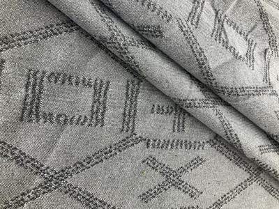 Ether Swavelle Narny Recycled Jacquard Ether | Medium/Heavyweight Jacquard Fabric | Home Decor Fabric | 56" Wide