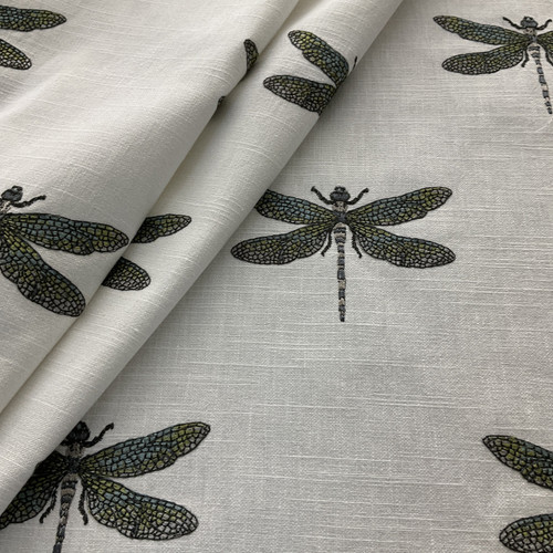 tfa Busy Bee Duck Embroidered Charcoal | Home Decor Fabric | 51 Wide