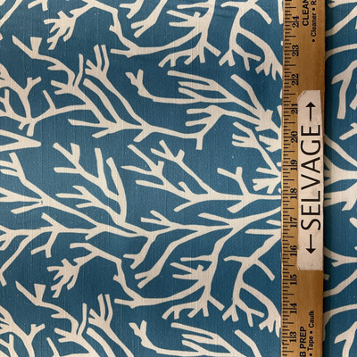 Comersan Fabrics Manglar Duck Blue/White | Lightweight Duck Fabric | Home Decor Fabric | 55" Wide