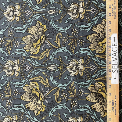 Comersan Fabrics Rubens Duck Blue | Lightweight Duck Fabric | Home Decor Fabric | 55" Wide