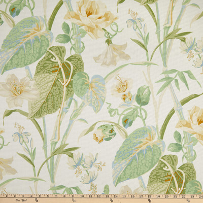 Waverly Your Grace Floral Duck Buttercream | Medium Weight Duck Fabric | Home Decor Fabric | 54" Wide