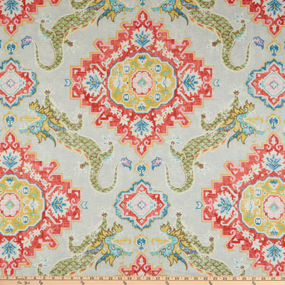 PKL Studio Myth & Medallion Duck Apple Blossom | Medium Weight Duck Fabric | Home Decor Fabric | 54" Wide