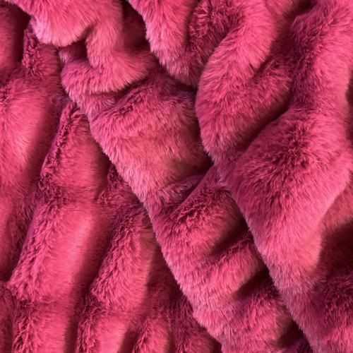 Dressmaking Fabric, Saffie Faux Fur - Soft Pink