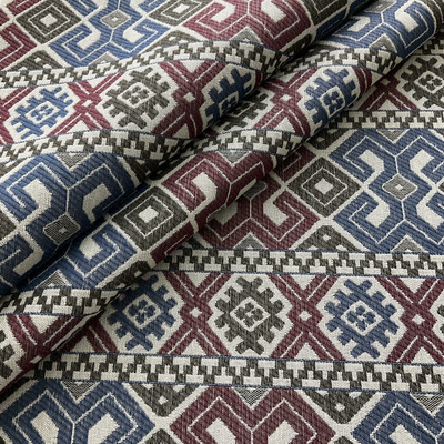 Artistry Tribal Southwest Fernando Woven Merlot | Home Decor Fabric | 58" Wide