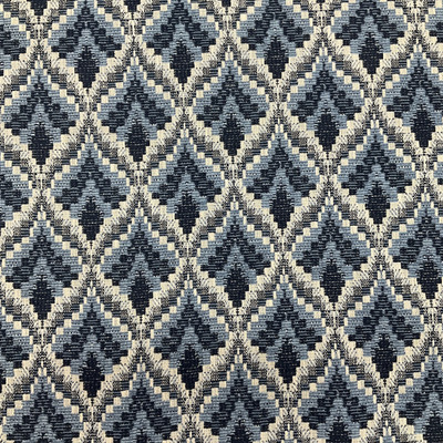 Artistry Tribal Southwest Crayme Woven Indigo | Home Decor Fabric | 55.25" Wide