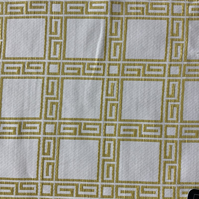Bella Dura Home Indoor/Outdoor Performance Fair And Square Woven Lemon Yellow  | Home Decor Fabric | 54" Wide