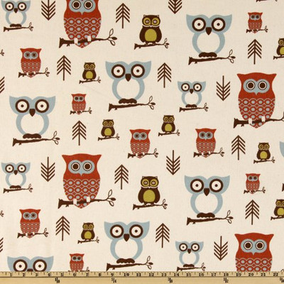 Premier Prints Hooty Owl Village | Medium Weight Duck Fabric | Home Decor Fabric | 54" Wide