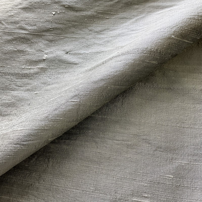 Dupioni Silk Fabric Iridescent Silver | Lightweight Dupioni Upholstery | Home Decor Upholstery | 54" Wide