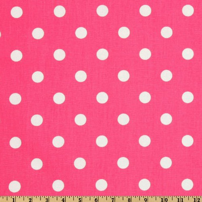 Premier Prints Polka Dot Candy Pink/White | Medium Weight Duck Fabric | Home Decor Fabric | 54" Wide