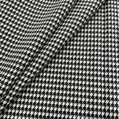 Premier Prints Houndstooth Black/White | Medium Weight Duck Fabric | Home Decor Fabric | 54" Wide