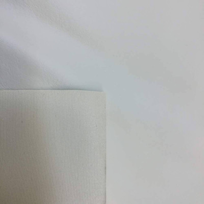 0.9 Yard Piece of Ivory Off White Faux Leather Vinyl Upholstery Fabric | 54 Wide | By the Yard