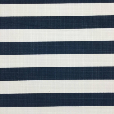 3.8 Yard Piece of Navy Blue and White Vertical Stripes Canvas | Home Decor Fabric | Premier Prints | 54 Wide | By the Yard