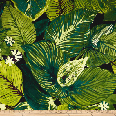 3.75 Yard Piece of Tommy Bahama Basketweave Lush Leaf Evening Sky | Medium Weight Basketweave Fabric | Home Decor Fabric | 54" Wide