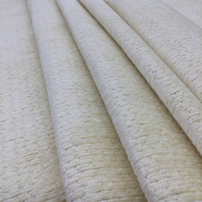 3.5 Yard Piece of Off White Super Soft Chenille | Heavyweight Upholstery Fabric | 54" Wide | By the Yard