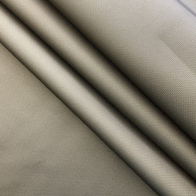 Eon in Anew Burnished Silver | Faux Leather Upholstery Fabric | Plain Weave Texture | Felt-Backed Vinyl | Heavy Weight / Durable | 54" Wide | By the Yard