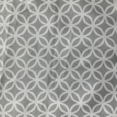 Geo in Gray | Home Decor Fabric | Geometric in Grey / White | Medium Weight | 54" Wide | By the Yard