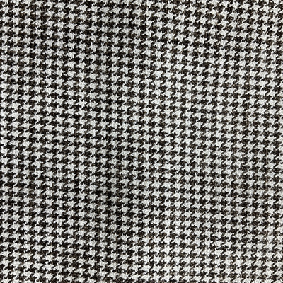 Finley in Pecan | Upholstery Fabric | Brown White Micro Houndstooth | Medium Weight | Woven | 54" Wide | By The Yard