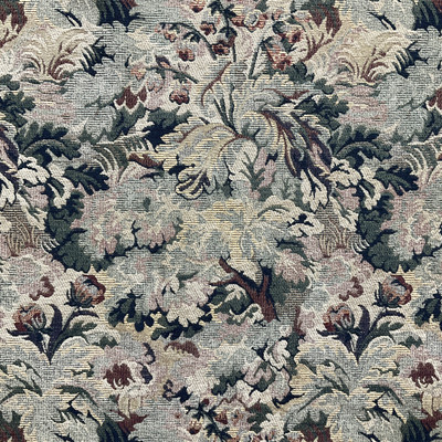 Union in Multi | Tapestry Fabric | Heavy Upholstery | Foliage in Green / Navy / Beige | 54" Wide | By the Yard