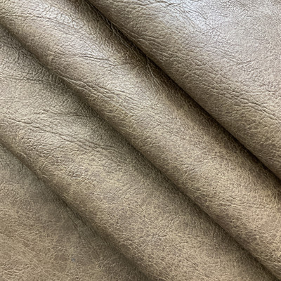 Turnbull in Chestnut Brown | Faux Leather Upholstery Fabric | Medium Natural Grain | Vinyl | Heavy Weight / Durable | 54" Wide | By the Yard