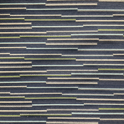 Blue Green Alternating Stripe | Upholstery Fabric | Medium Weight Jacquard | 54" Wide | By The Yard