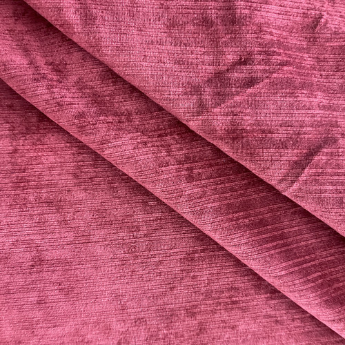 Kismet in Wine | Upholstery Fabric | Red Subtle Stripes Velvet | Medium ...