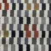 Dahra in Caviar | Jacquard Upholstery Fabric | Color-blocked Ikat in Beige, Gray, Orange, Brown | 54" Wide | By the Yard (Same as SKU: UPSCK-938)