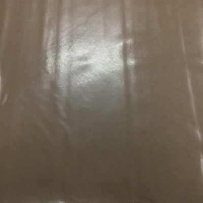 1 Yard Piece of Faux Leather Vinyl Fabric | Glossy Brown Lightly Textured | Felt-Backed | Upholstery / Bag Making | 54 Wide