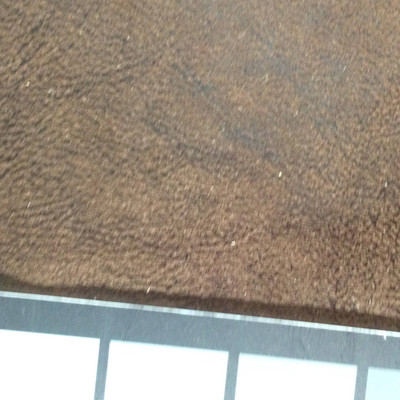 3.5 Yard Piece of Faux Leather Vinyl Fabric | Two Toned Dark Brown | Lightweight | Upholstery / Bag Making | 54 Wide