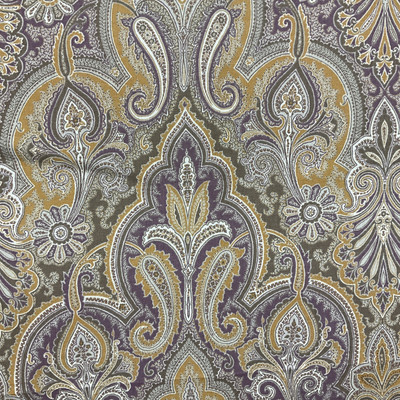 3.25 Yard Piece of Trophy Room Amethyst By P/KAUFMAN |Drapery Fabric  By The Yard | 54W |