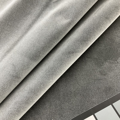 Steel Grey Velvet Upholstery Fabric | Super Soft | Heavyweight / Durable | 54" Wide | By the Yard