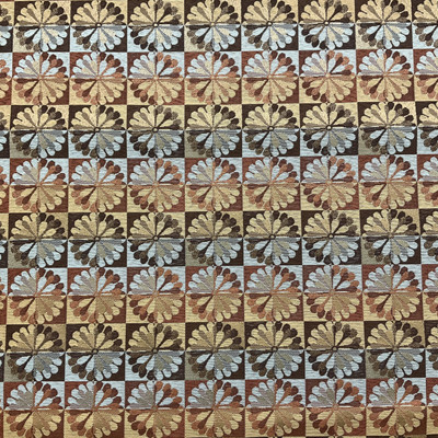 Blackford in Saddle Upholstery Fabric | Tan / Orange / Blue | Commercial Grade / High Performance | 54" Wide | By the Yard