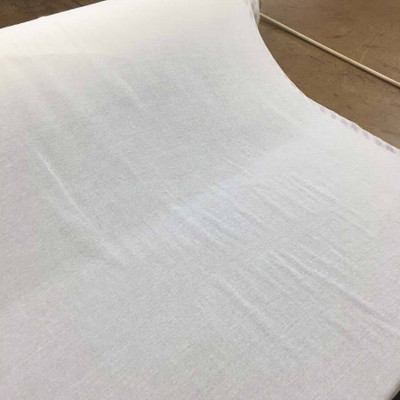 2 Yard Piece of Flame Resistant Off White Mesh Fabric