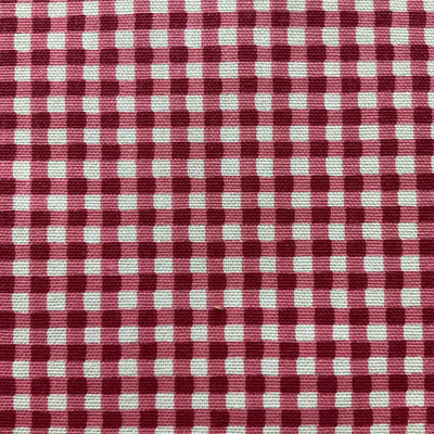 Gingham in Fuchsia | Home Decor Fabric | Pink White Check | Drapery | 54" Wide | By the Yard