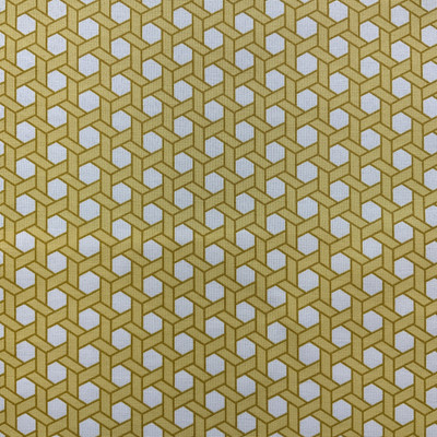 Shoji in Canary | Outdoor Printed Fabric | Yellow / Off White Lattice | Waverly | 54" Wide | By the Yard