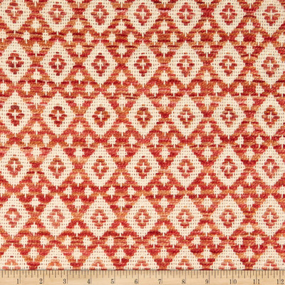 2.33 Yard Piece of PKL Studio Andes Diamond Jacquard Brick | Very Heavyweight Woven Fabric | Home Decor Fabric | 54" Wide