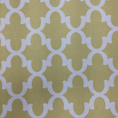 2 Yard Piece of Quatrefoil Muted Yellow / White | Home Decor Fabric | Premier Prints | 54 Wide | By the Yard