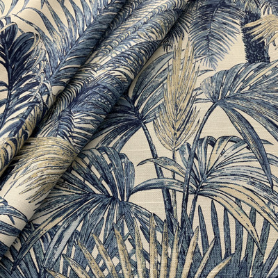 2 Yard Piece of Tommy Bahama Home Playa Eterna Monteverde Azul | Medium Weight Canvas Fabric | Home Decor Fabric | 54" Wide