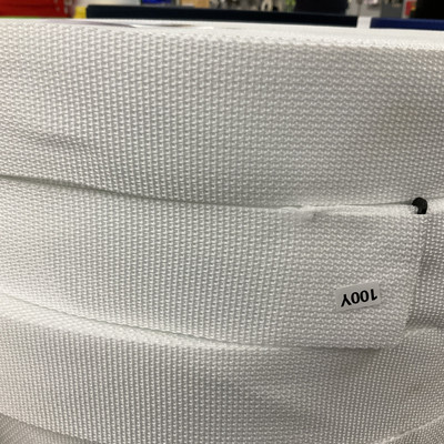 2 inch White Lightweight Woven Polypropylene Webbing