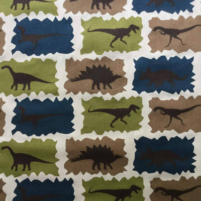 4 Yard Piece of Dinosaur Safari Upholstery / Drapery Fabric | 54" Wide | By the Yard | Durable