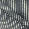 Pomodoro in Champbray | Upholstery Fabric | Textured Stripes in Navy Blue / White | Richloom | Heavyweight | 54" Wide | By the Yard