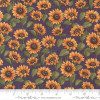 Moda Sunflower Garden | 6893 14 Purple Floral Sunflower | Per Half Yard