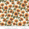 Moda Sunflower Garden | 6893 11 Porcelain Floral Sunflower | Per Half Yard